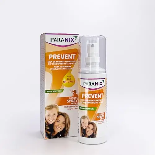 Paranix Prevent Lozione Spray Crea un Ambiente Sfavorevole all'Insediamento dei Pidocchi, 100 ml