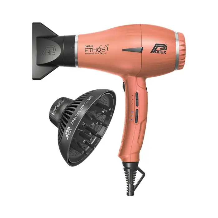 Parlux Ethos + Magic Sense asciugacapelli professionale con ionizzatore + diffusore arancio