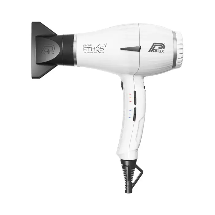 Parlux Ethos + Magic Sense asciugacapelli professionale con ionizzatore + diffusore bianco