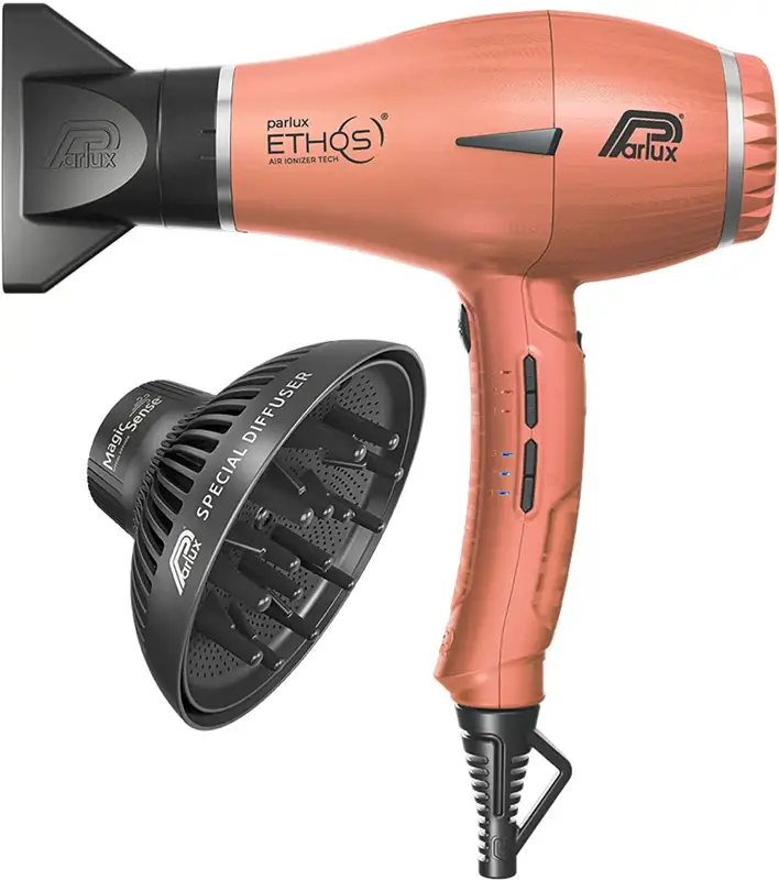 Parlux Ethos + Magic Sense asciugacapelli professionale con ionizzatore + diffusore arancio