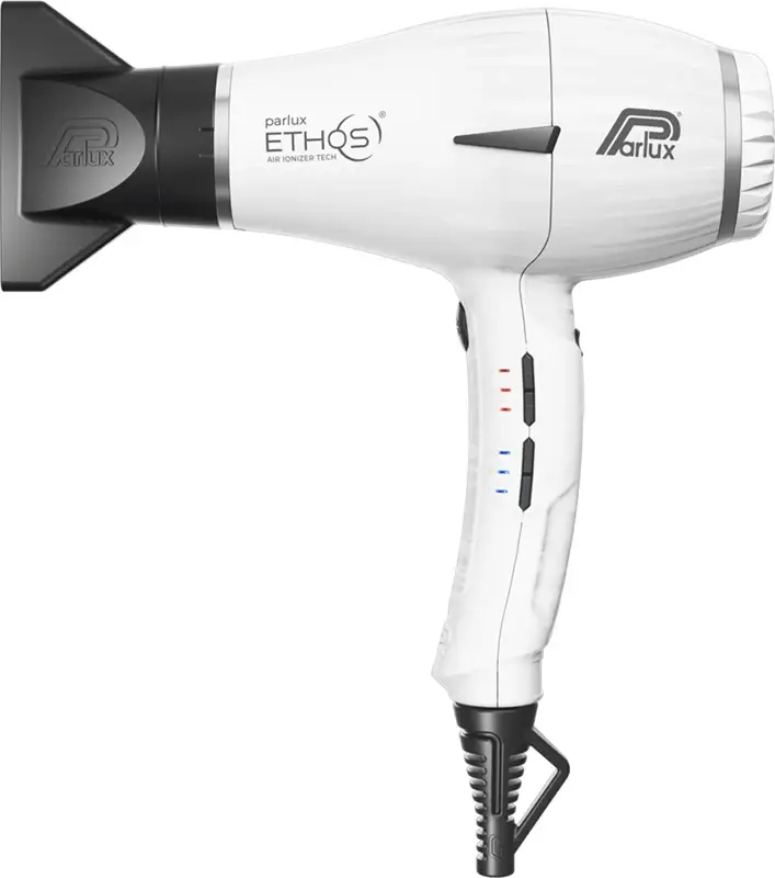 Parlux Ethos + Magic Sense asciugacapelli professionale con ionizzatore + diffusore bianco