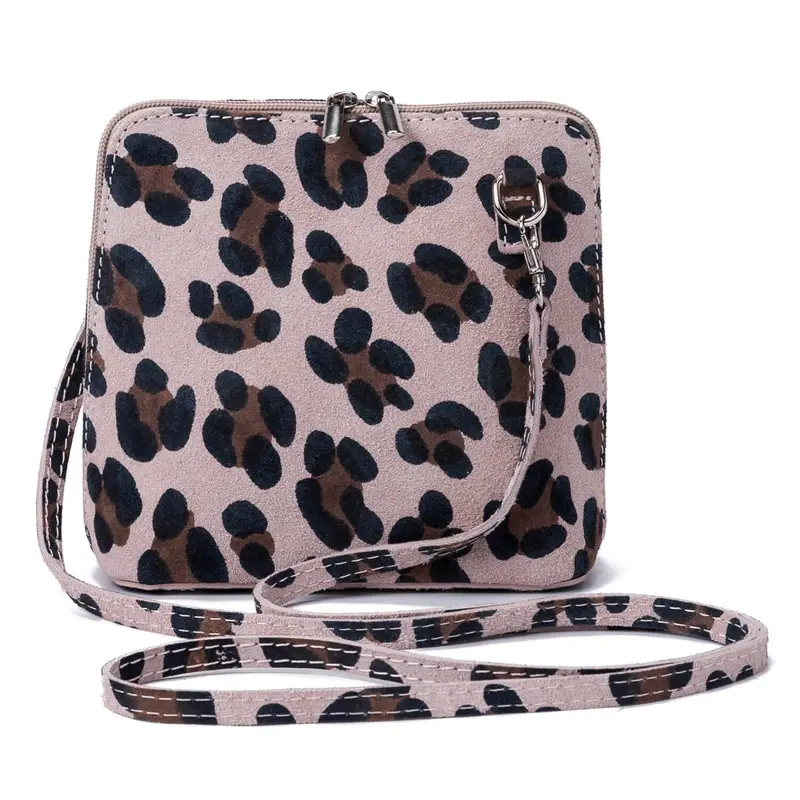 Parubi Borsa Donna a Tracolla, In Vera Pelle Scamosciata, Made in Italy, Modello Alina 4.0 Beige