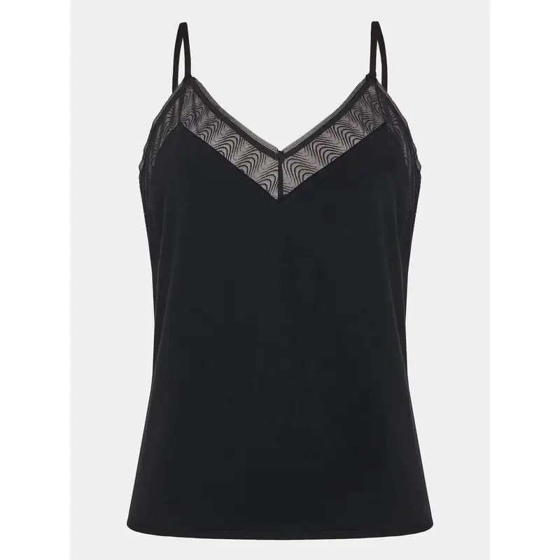 Passionata Maglietta del pigiama Romane P42J10 Nero Regular Fit