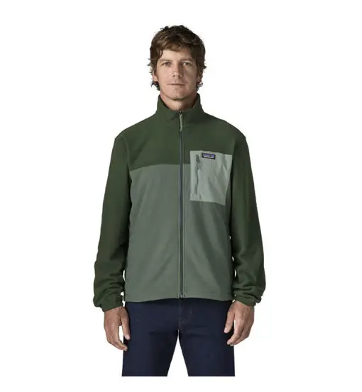 Ms Micro D Patch Pocket - felpa in pile - uomo Green