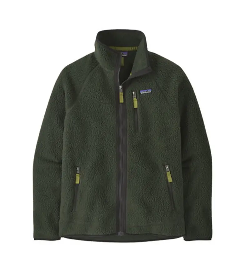Retro Pile - giacca in pile - uomo Dark Green