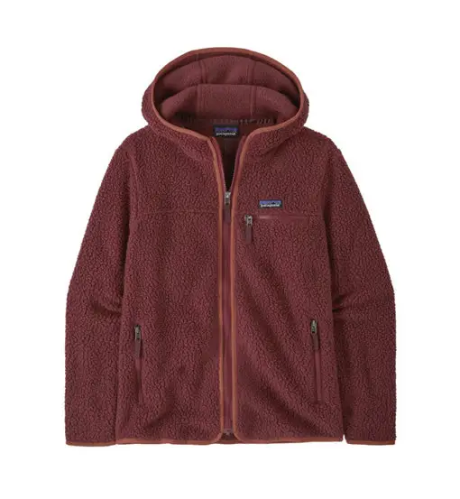Patagonia Retro Pile Hoody - giacca in pile con cappuccio - donna Red
