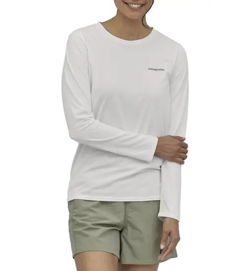 Patagonia W's S Cap Cool Daily Graphic - maglia a maniche lunghe - donna White