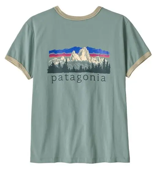 Ws Fitz Roy Foothills Ringer - T-shirt - donna Green