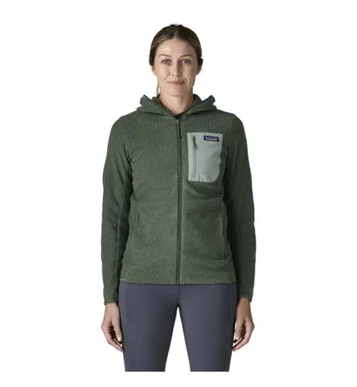 Ws R1 Air Full-Zip Hoody - felpa in pile - donna Green