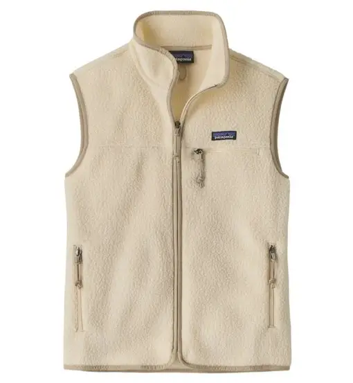 Ws Retro Pile - gilet in pile - donna Dark White