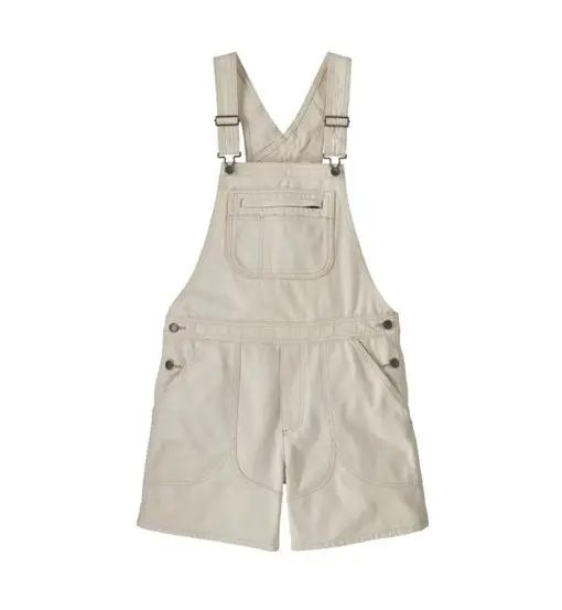 Patagonia Ws Stand Up Overalls - pantaloni corti trekking - donna Light Yellow