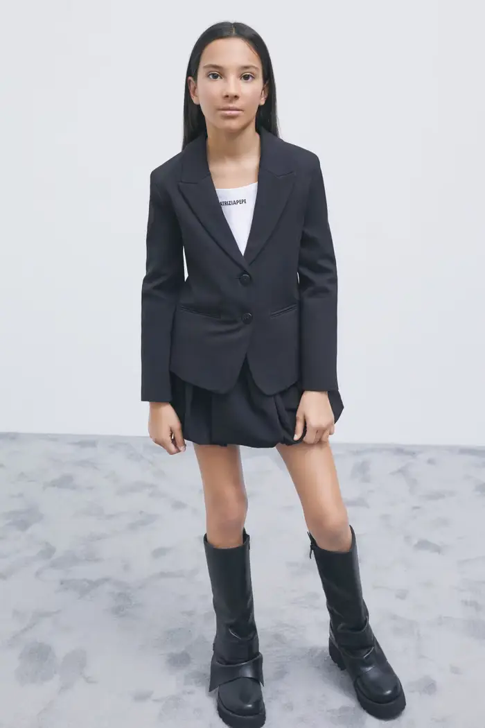 PATRIZIA PEPE Blazer in punto stoffa Nero