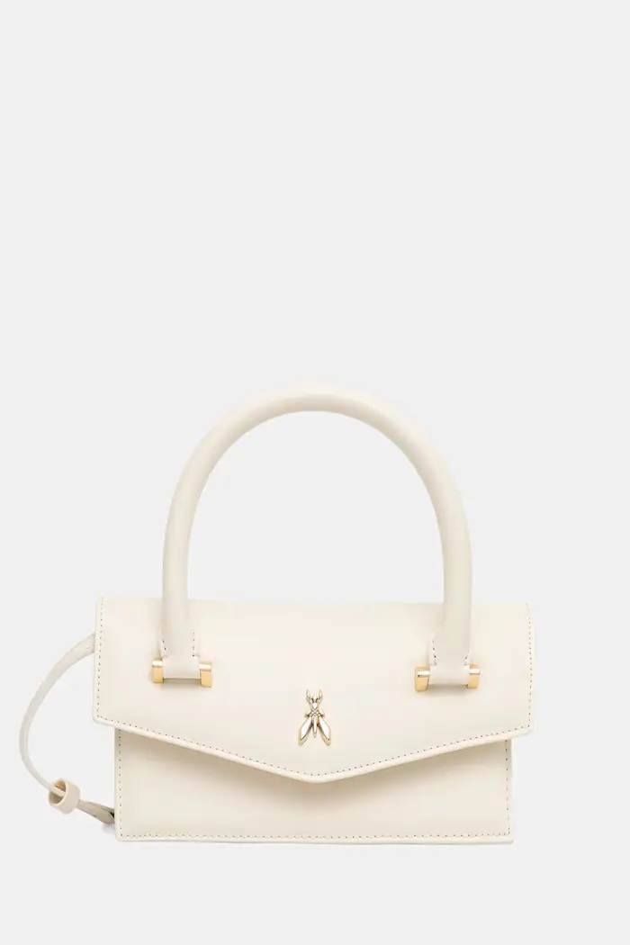 PATRIZIA PEPE borsa a mano in pelle Beige