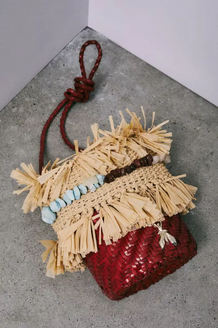 PATRIZIA PEPE Borsa a secchiello Extra-Vacanza Multicolor