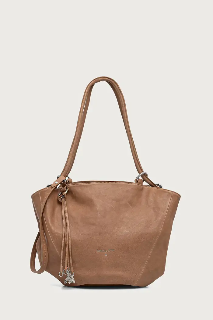 PATRIZIA PEPE borsa tote da donna in pelle Beige