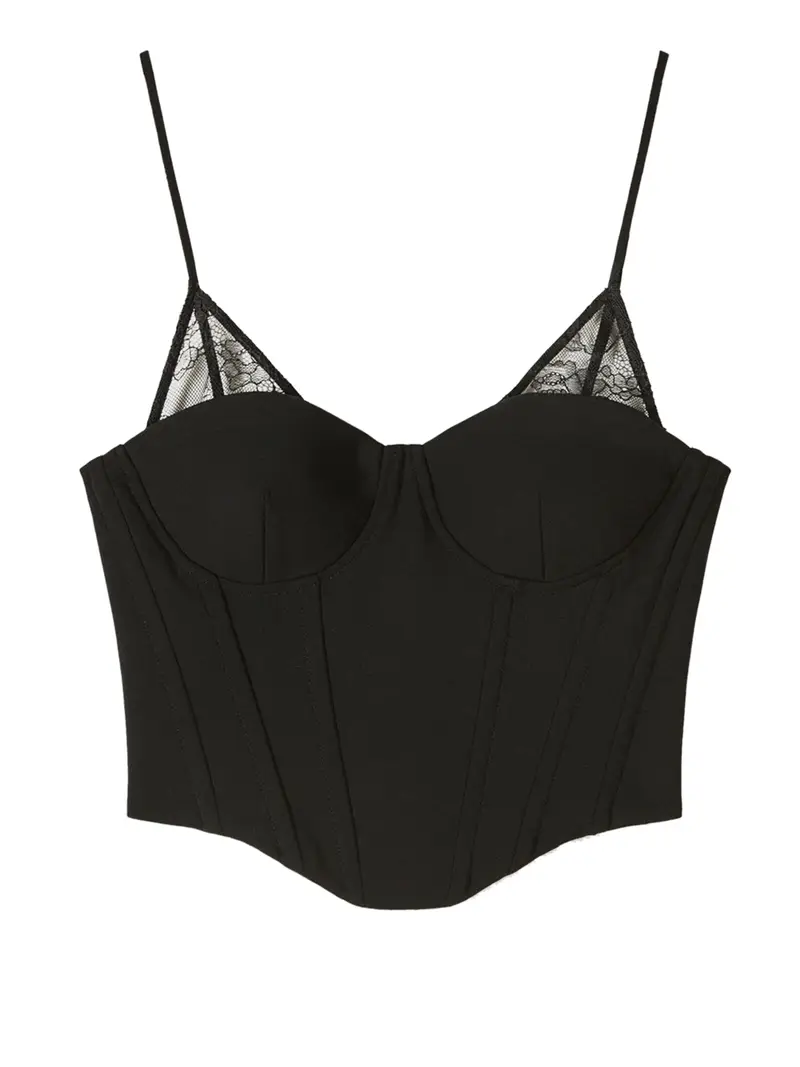 patrizia-pepe bustino da donna - nero