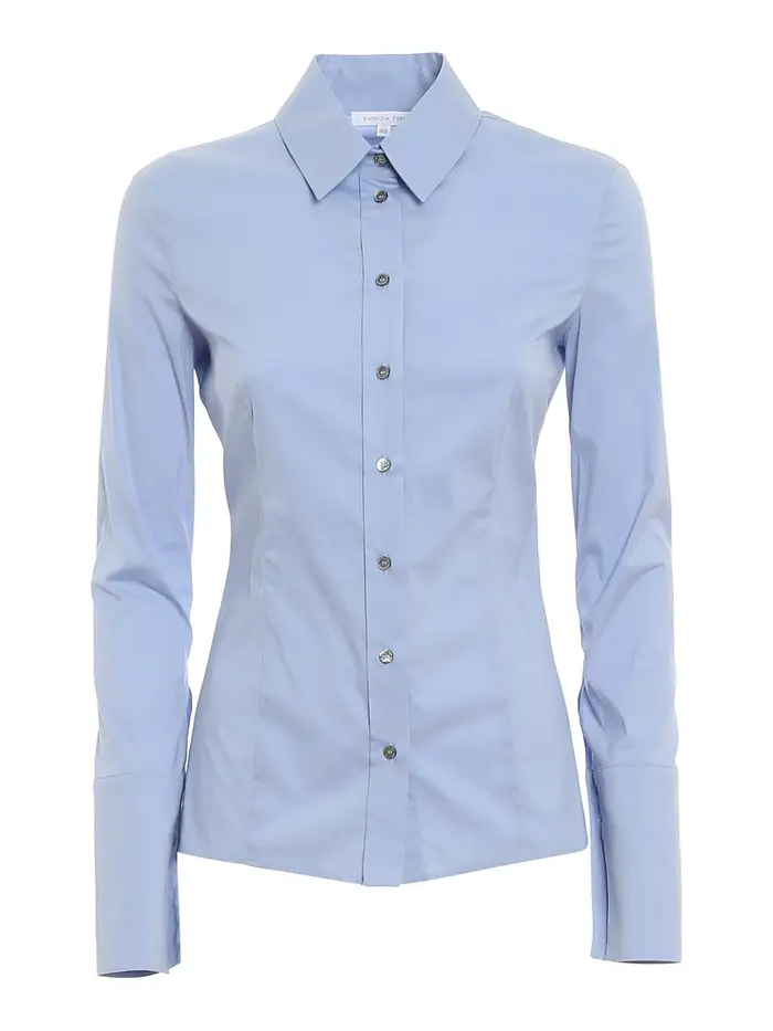 Camicia in popeline Azzurro