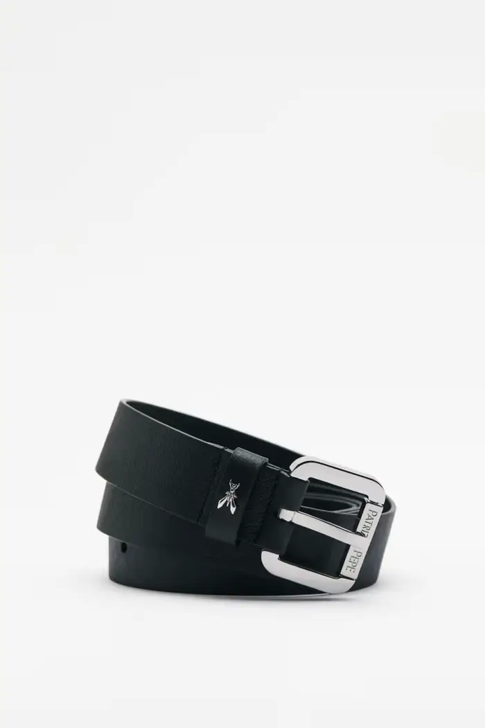 PATRIZIA PEPE Cintura lunga in pelle Nero