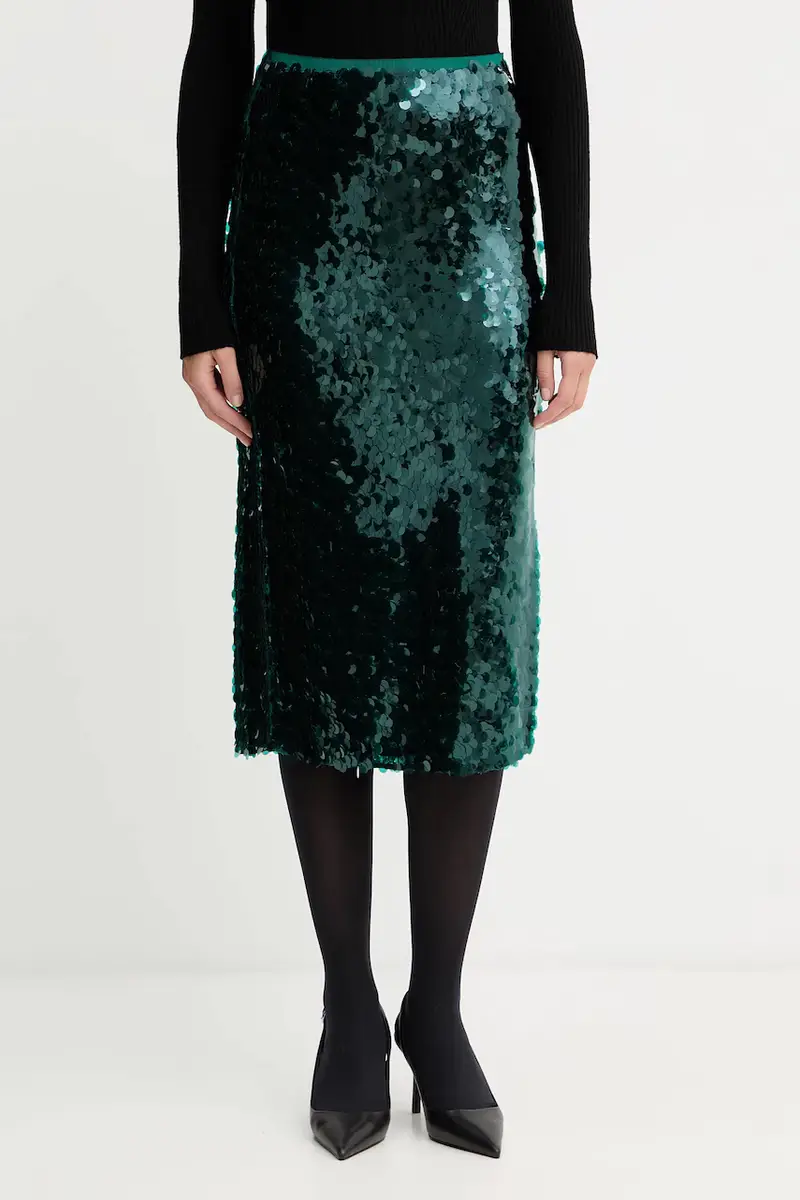 PATRIZIA PEPE gonna colore verde 2G1040 J345