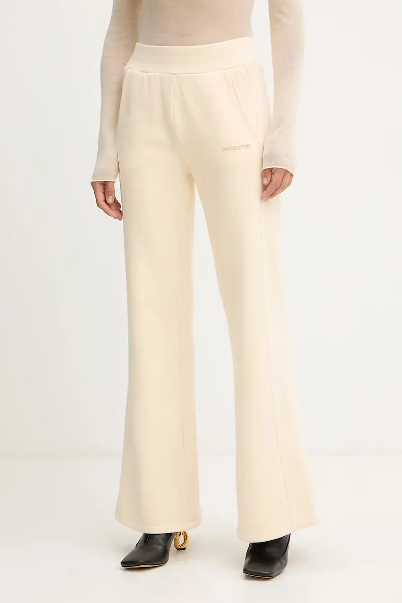 PATRIZIA PEPE pantaloni tuta di cotone donna colore beige 2P1718 J079