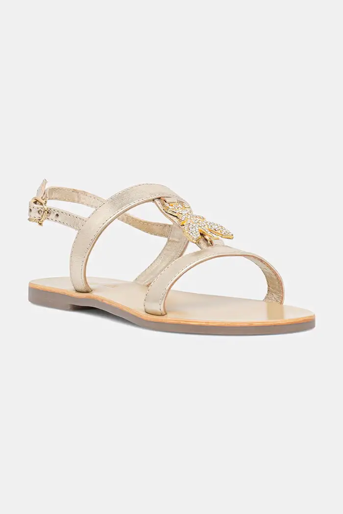 PATRIZIA PEPE sandali per bambini in pelle Oro