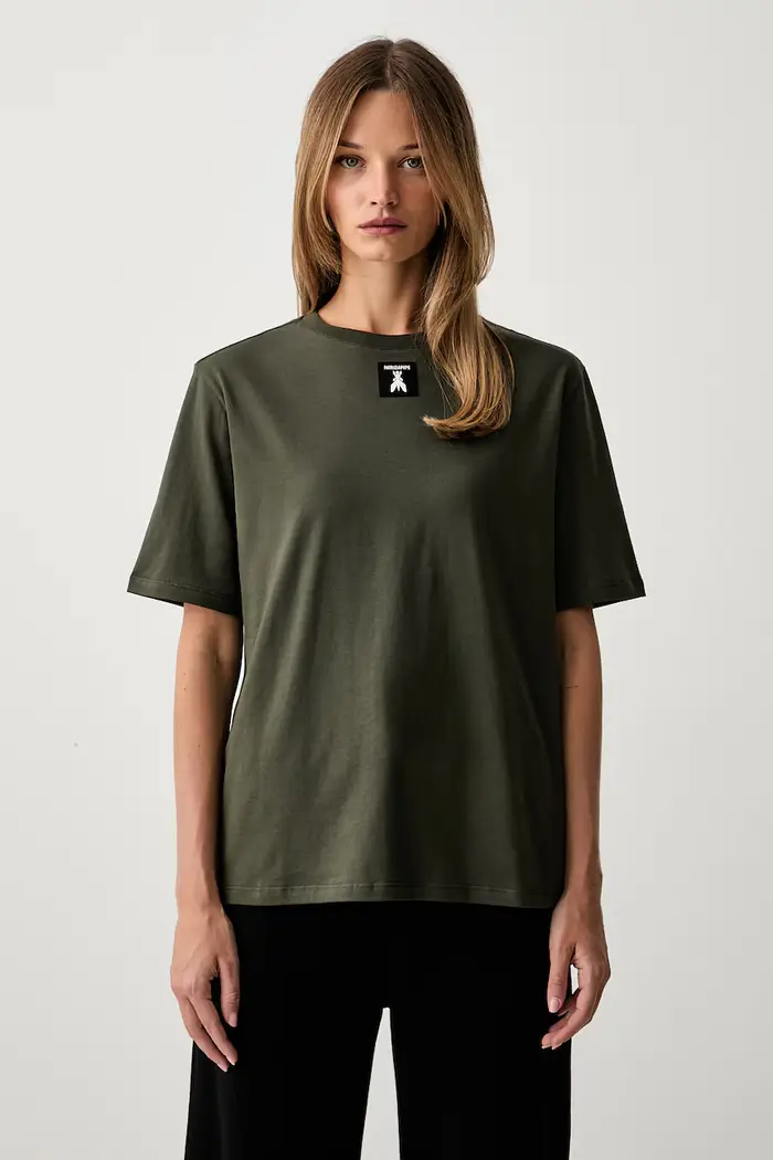 t-shirt da donna in cotone Verde
