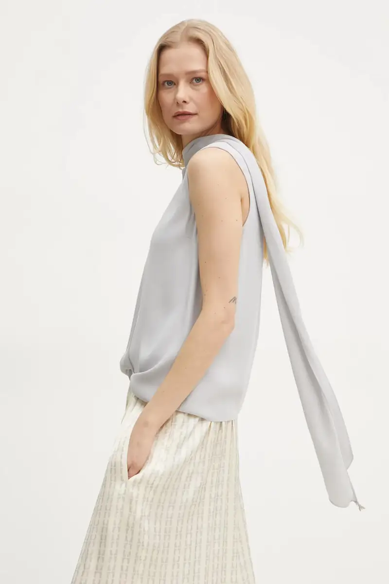 PATRIZIA PEPE top colore grigio 8C0762 A540