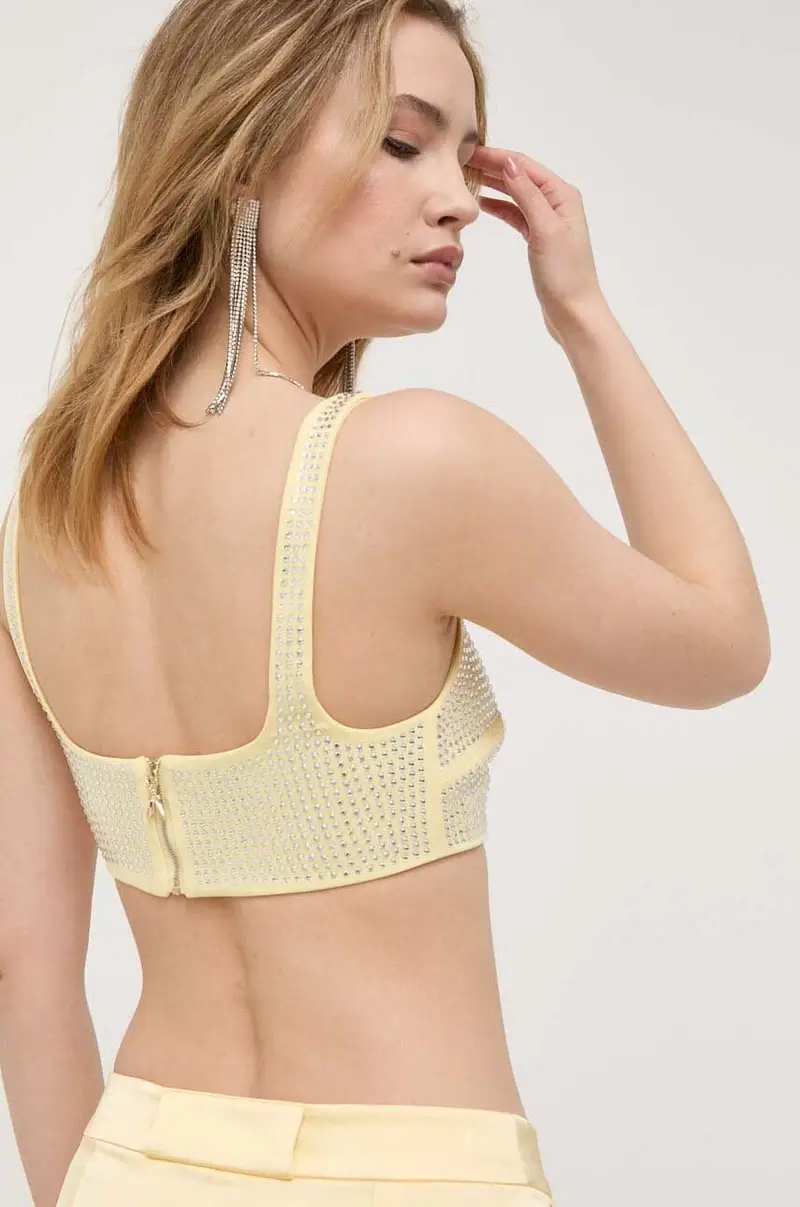 PATRIZIA PEPE Top Donna Giallo 2221825