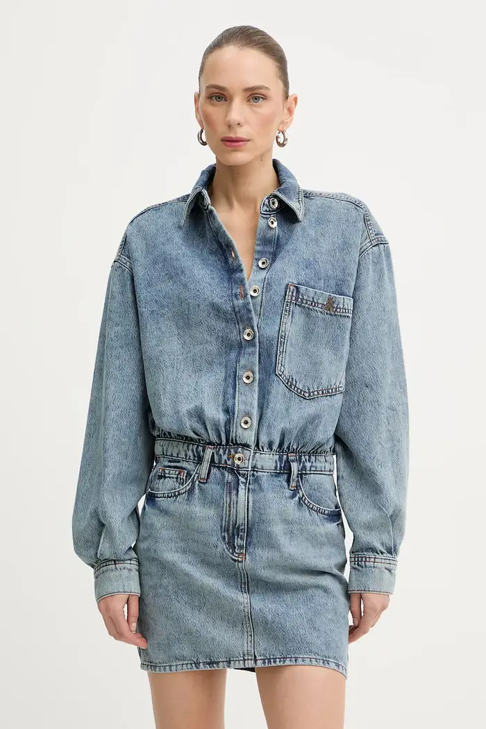 vestito di jeans Blu