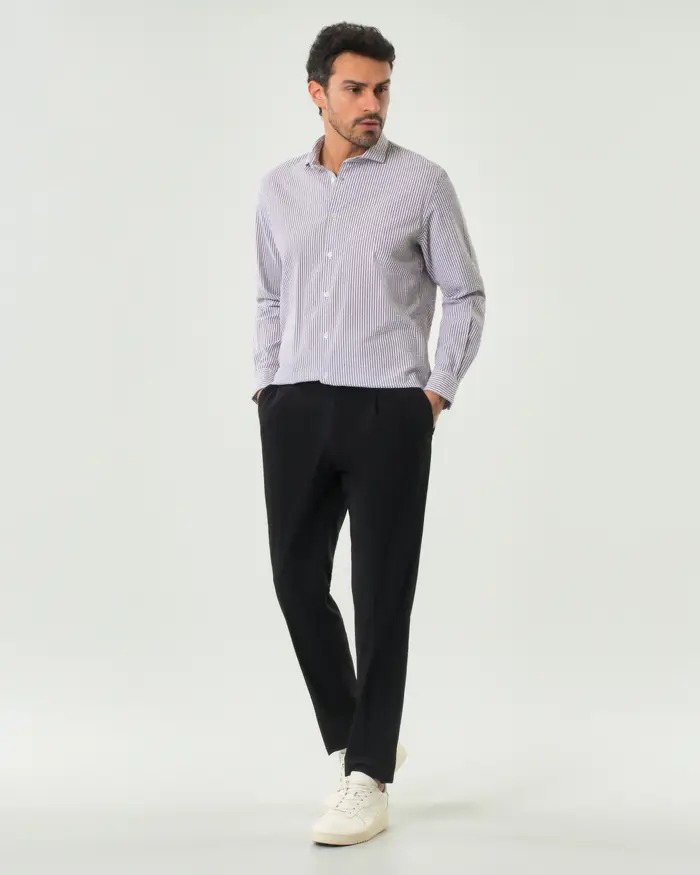 Paul Baker Pantalaccio nero in tessuto tecnico stretch