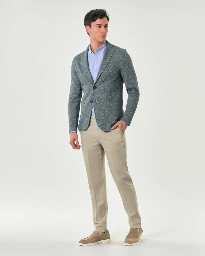 Paul Baker Pantalone sabbia in misto lino e cotone stretch