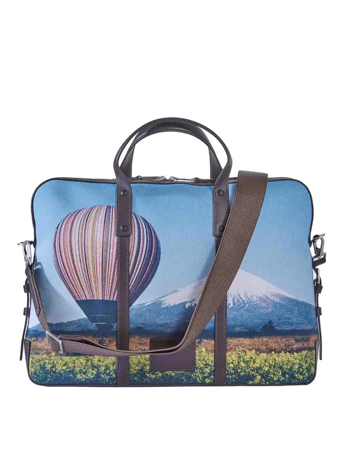Paul Smith Borsa Folio Mongolfiera Monte Fuji Multicolore