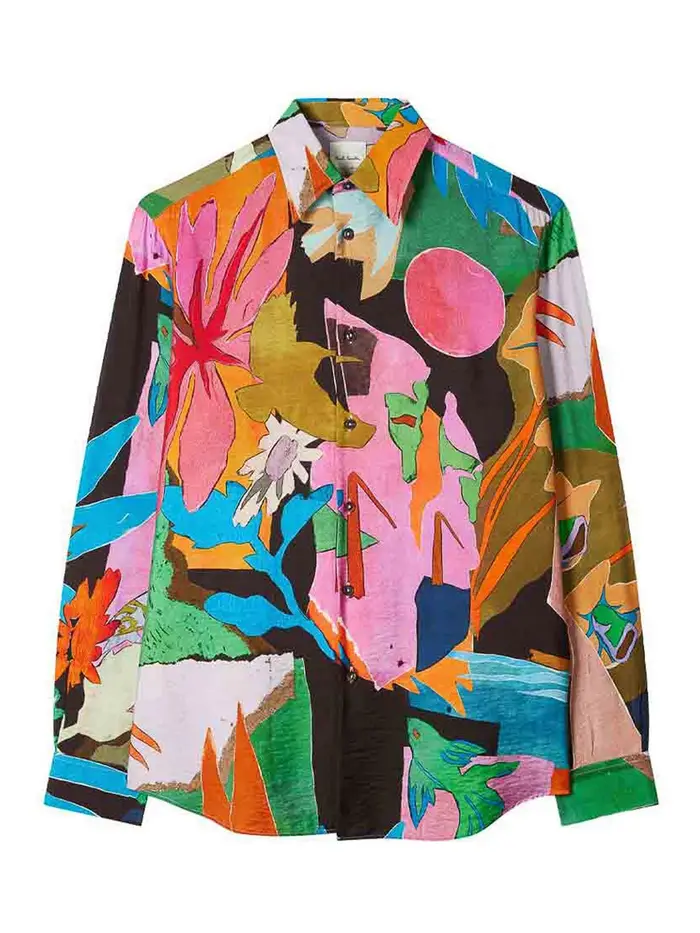 Paul Smith Camicia Sfilata River Collage Multicolore