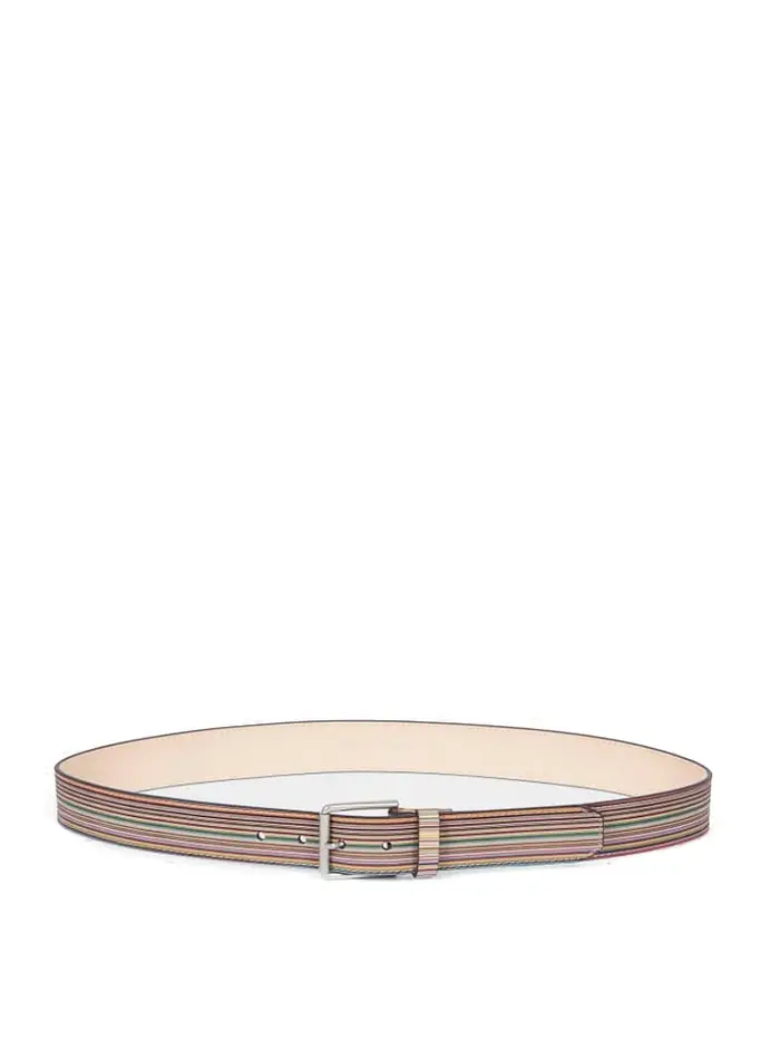 Paul Smith Cintura Multiriga Classica A Rilievo Multicolore