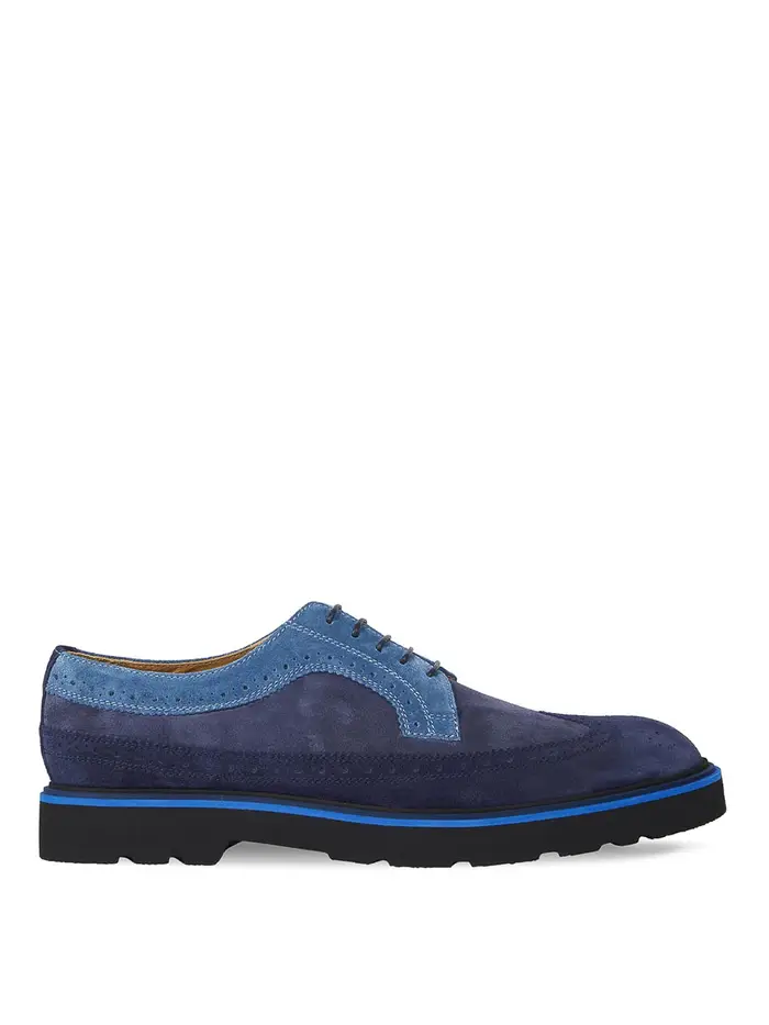 Paul Smith Derby Conte Scamosciate Blu