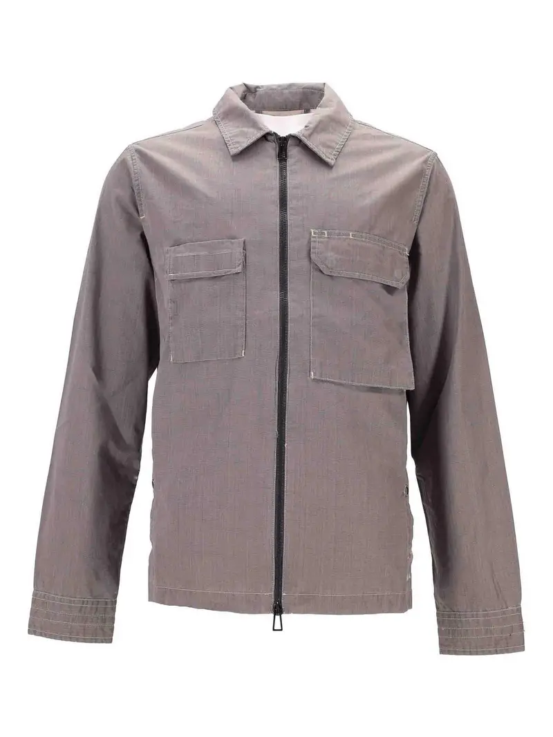 Paul Smith Overshirt anteriore zippato da uomo Verde