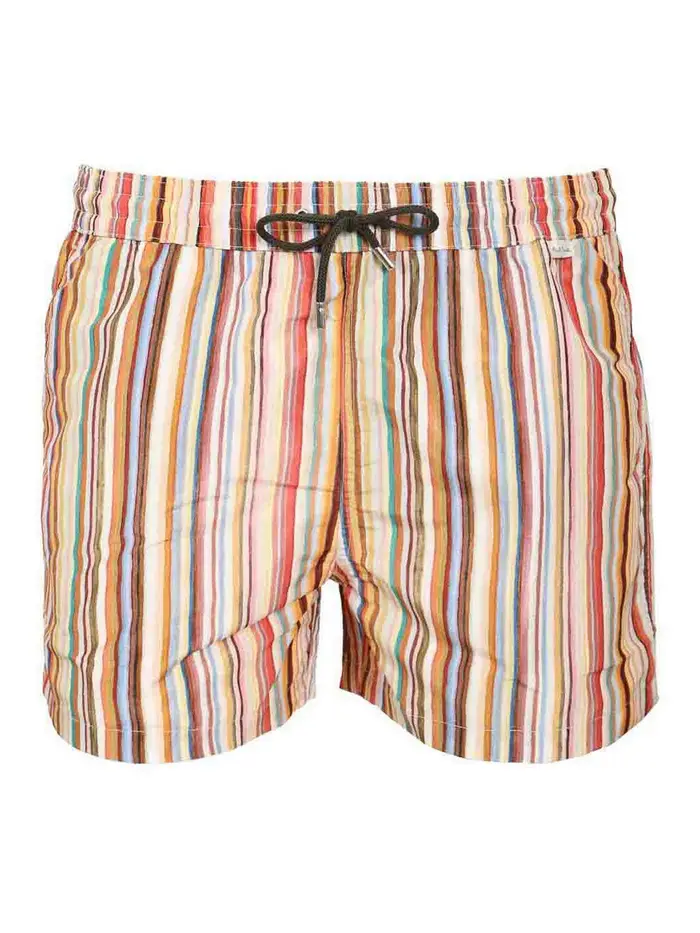 Pantaloncini da bagno a righe Multicolore