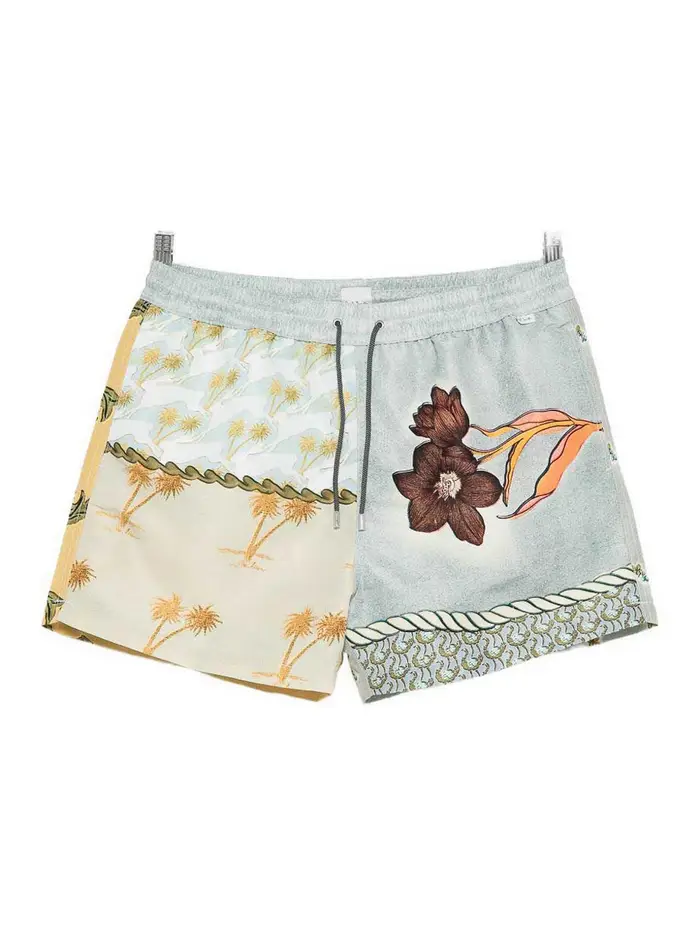Paul Smith Pantaloncini da bagno stampati Blu