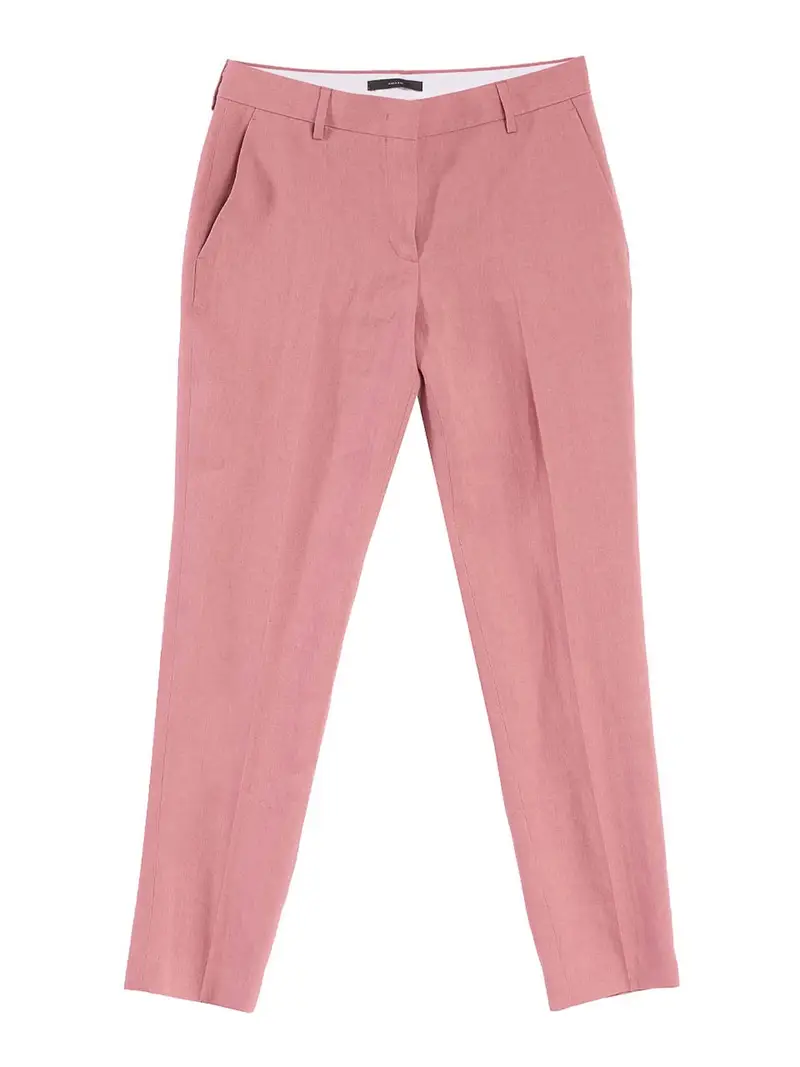 Paul Smith Pantalone Classico Lino Rosa