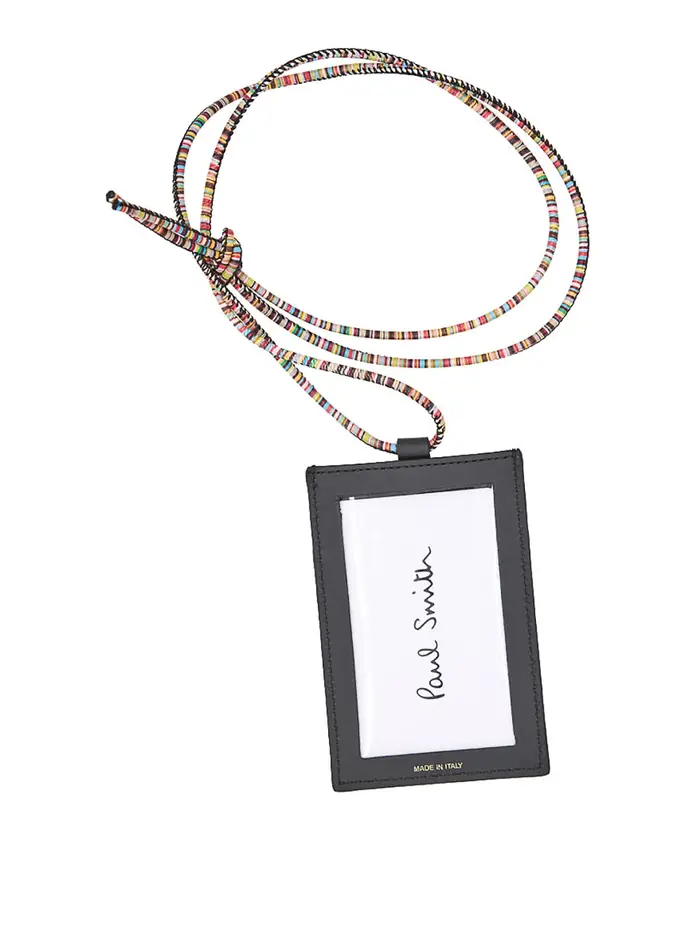 Paul Smith Porta Badge Da Collo Nero