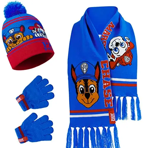 Paw Patrol Accessori Invernali Ragazzo per Scuola e Viaggiare
