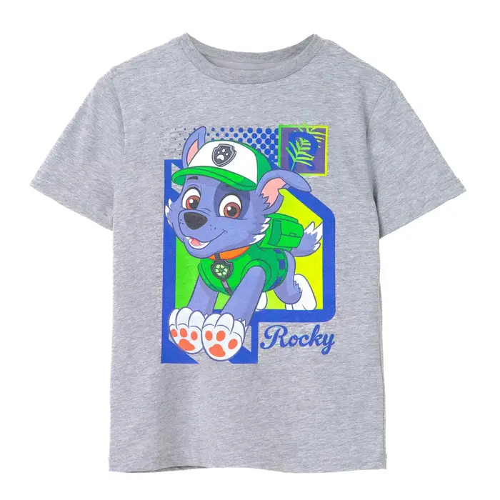 Paw Patrol T-shirt a maniche corte Rocky per bambini/ragazzi dei 7-8 Years grigio