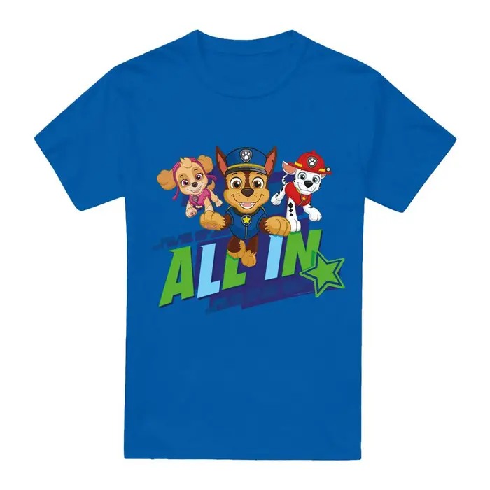 Paw Patrol T-shirt All In da Uomo M colore blu royal