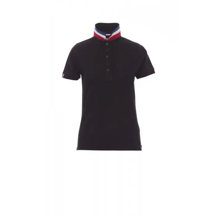Payper Wear Polo Payper Nation da donna Noir