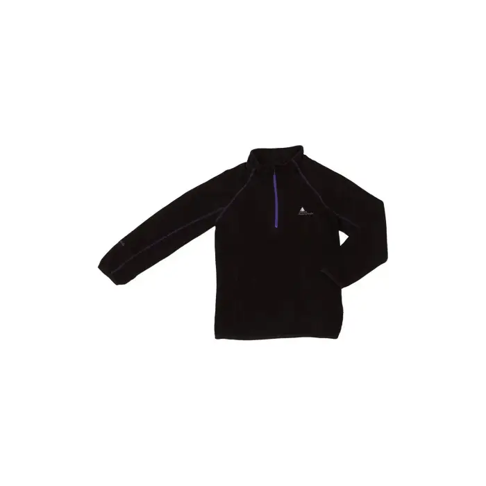 Peak Mountain Felpa bambina con mezza zip in micropile Fafine