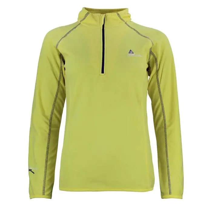 Peak Mountain Felpa bambina con mezza zip in micropile Fafine