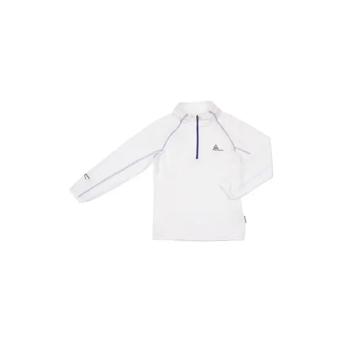 Peak Mountain Felpa bambina con mezza zip in micropile Fafine
