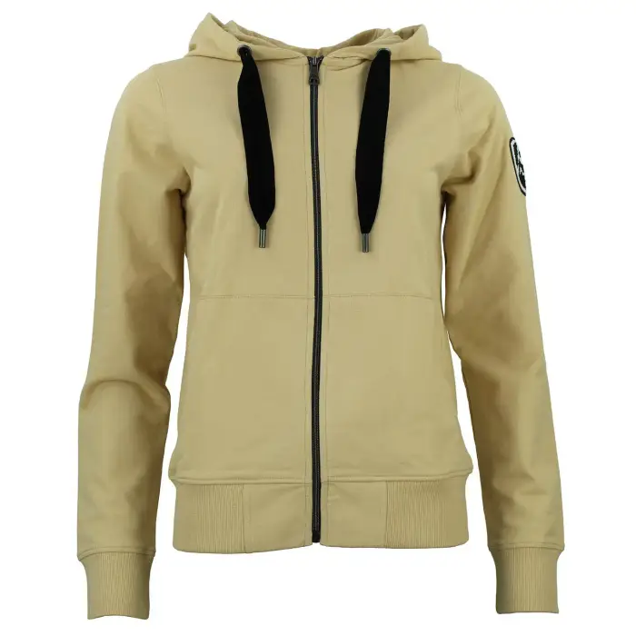 Felpa da donna in cotone con zip integrale Peak Mountain French Terry