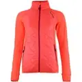 Peak Mountain Felpa Blouson polarshell bimatière femme ACER Arancio