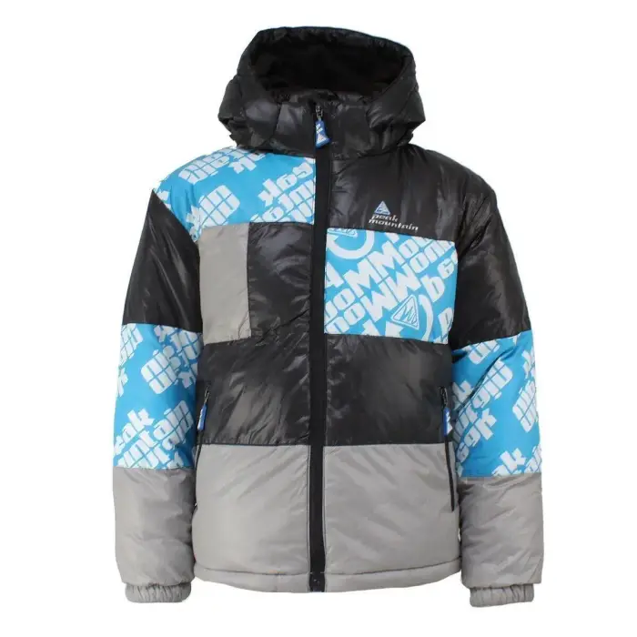 Peak Mountain Giacca a vento da sci per bambini Eleo Noir
